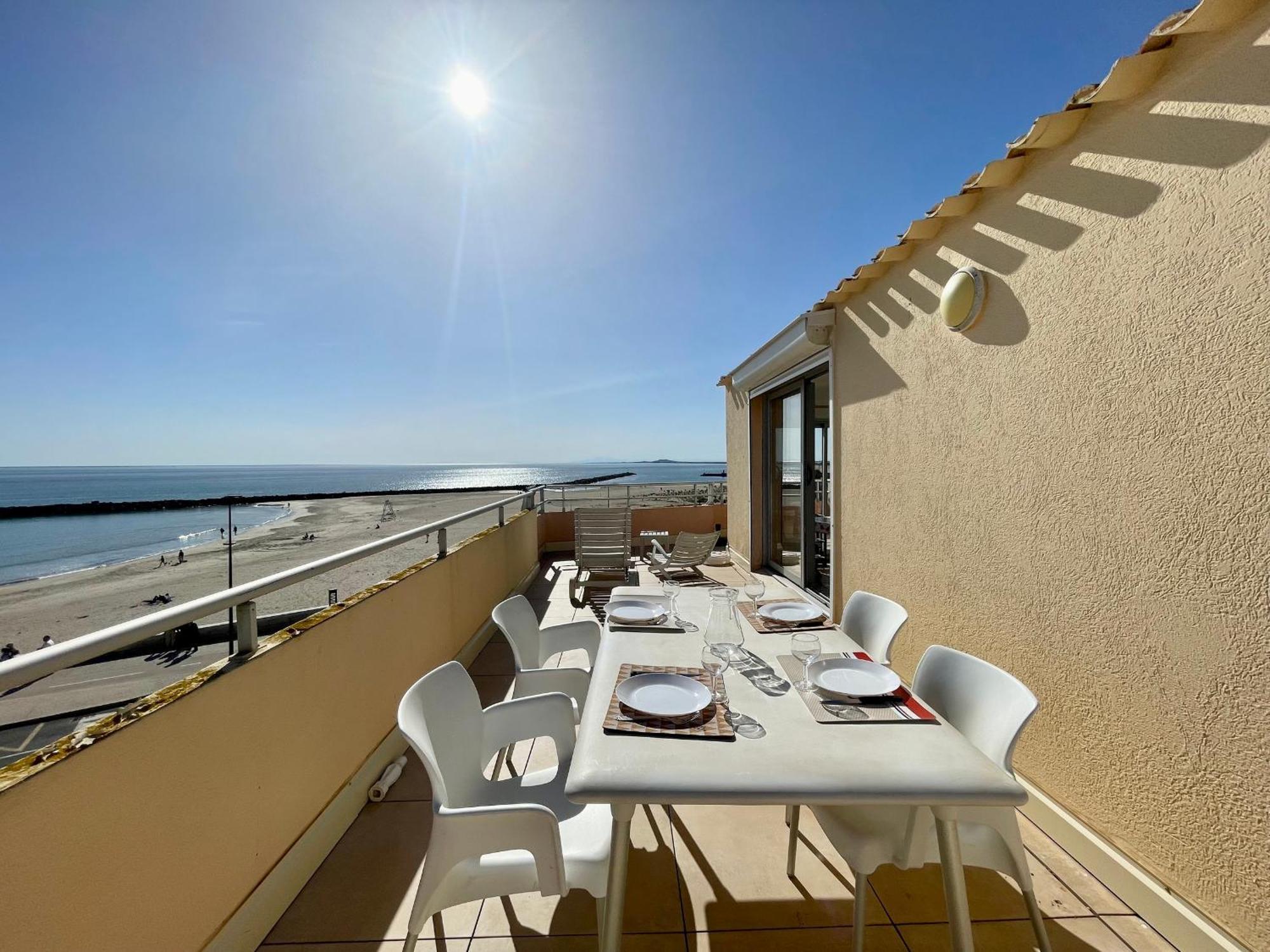 Appartement 2 Pieces Avec Terrasse 25M² Et Parking A 50M De La Plage - Fr-1-338-114 塞特港 外观 照片