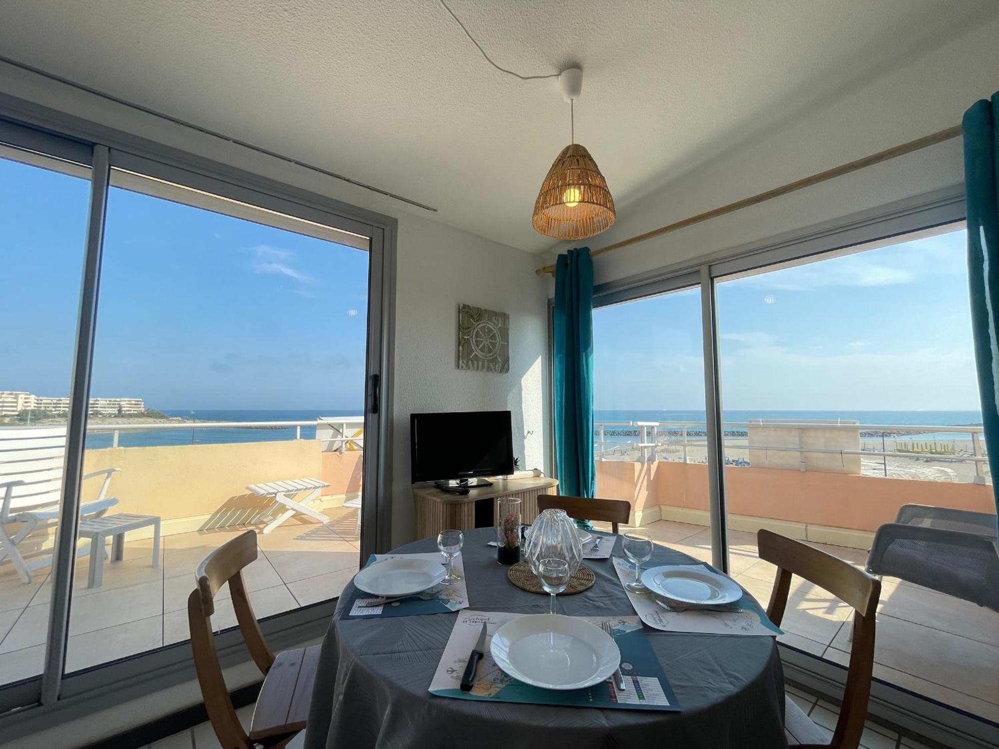 Appartement 2 Pieces Avec Terrasse 25M² Et Parking A 50M De La Plage - Fr-1-338-114 塞特港 外观 照片
